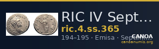 RIC IV Septimius Severus 365 — CANOA