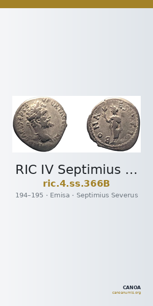 RIC IV Septimius Severus 366B — CANOA