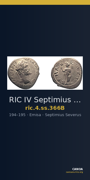 RIC IV Septimius Severus 366B — CANOA