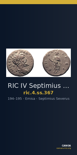RIC IV Septimius Severus 367 — CANOA