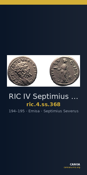 RIC IV Septimius Severus 368 — CANOA