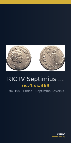 RIC IV Septimius Severus 369 — CANOA