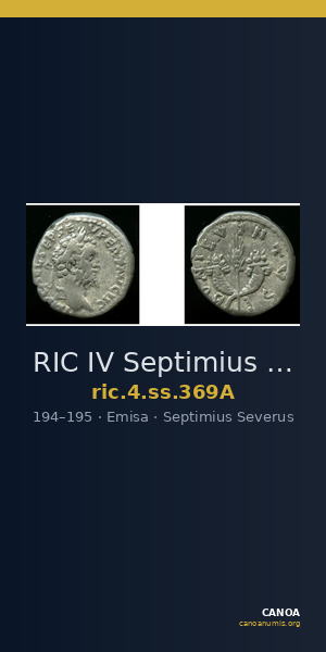 RIC IV Septimius Severus 369A — CANOA