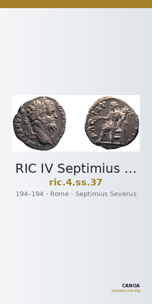 RIC IV Septimius Severus 37 — CANOA