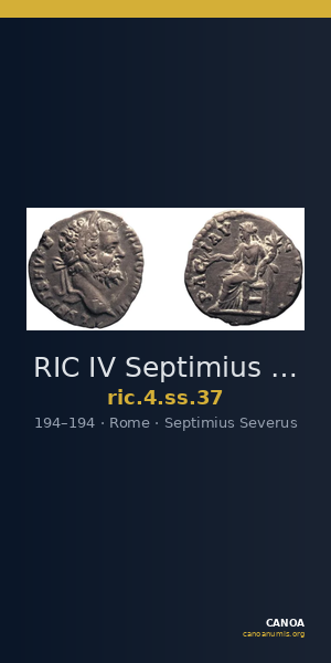 RIC IV Septimius Severus 37 — CANOA