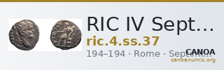 RIC IV Septimius Severus 37 — CANOA