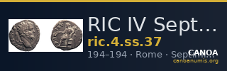RIC IV Septimius Severus 37 — CANOA
