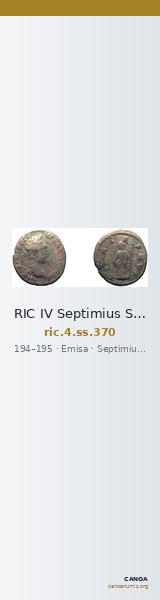 RIC IV Septimius Severus 370 — CANOA