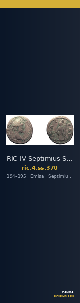 RIC IV Septimius Severus 370 — CANOA