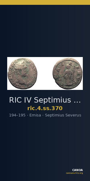RIC IV Septimius Severus 370 — CANOA