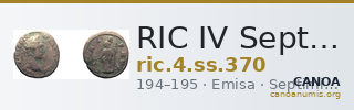 RIC IV Septimius Severus 370 — CANOA