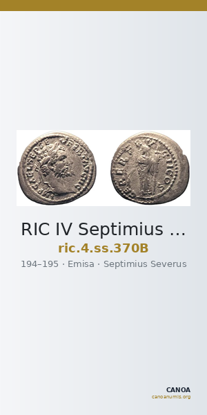 RIC IV Septimius Severus 370B — CANOA