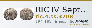 RIC IV Septimius Severus 370B — CANOA