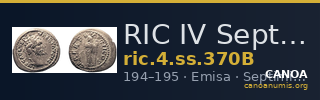 RIC IV Septimius Severus 370B — CANOA