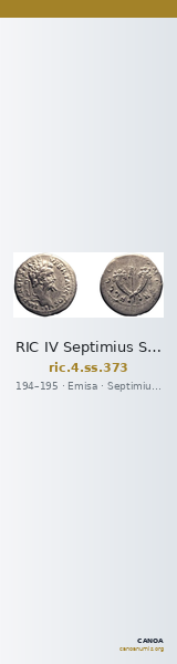 RIC IV Septimius Severus 373 — CANOA