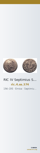 RIC IV Septimius Severus 374 — CANOA