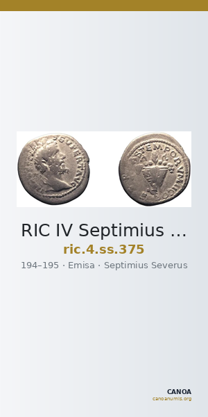 RIC IV Septimius Severus 375 — CANOA