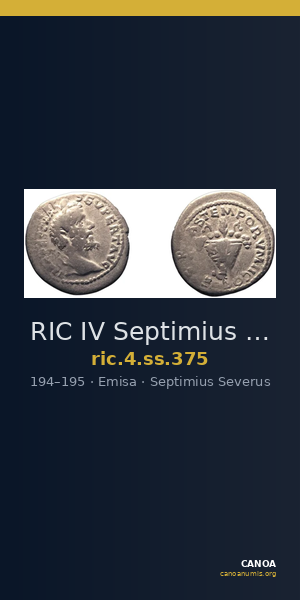 RIC IV Septimius Severus 375 — CANOA