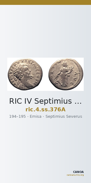 RIC IV Septimius Severus 376A — CANOA
