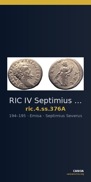 RIC IV Septimius Severus 376A — CANOA