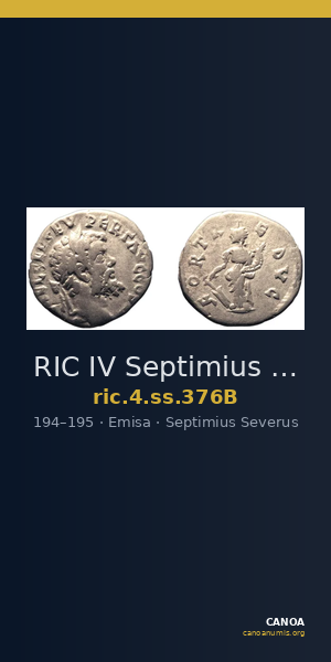 RIC IV Septimius Severus 376B — CANOA