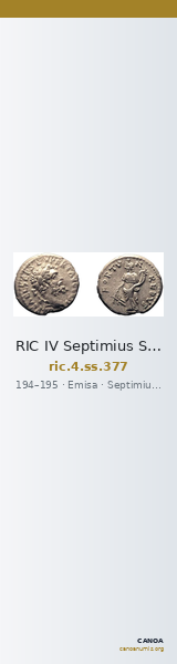 RIC IV Septimius Severus 377 — CANOA