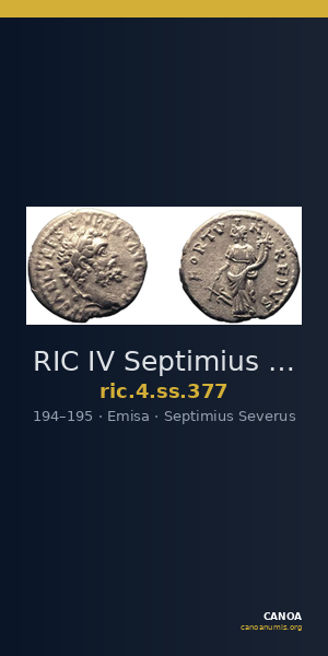 RIC IV Septimius Severus 377 — CANOA