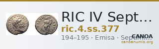RIC IV Septimius Severus 377 — CANOA