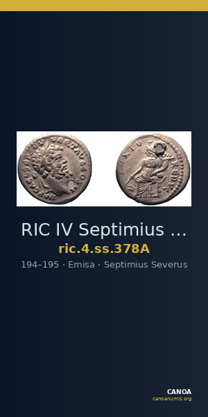 RIC IV Septimius Severus 378A — CANOA
