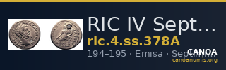 RIC IV Septimius Severus 378A — CANOA