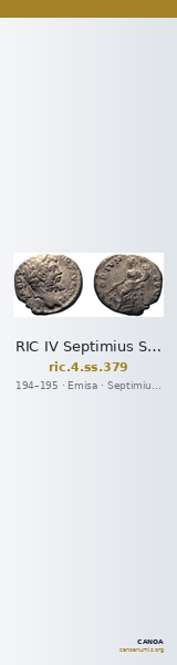 RIC IV Septimius Severus 379 — CANOA