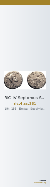 RIC IV Septimius Severus 381 — CANOA