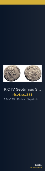 RIC IV Septimius Severus 381 — CANOA