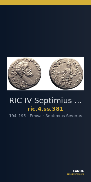 RIC IV Septimius Severus 381 — CANOA