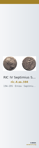 RIC IV Septimius Severus 384 — CANOA