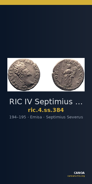 RIC IV Septimius Severus 384 — CANOA