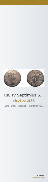 RIC IV Septimius Severus 385 — CANOA
