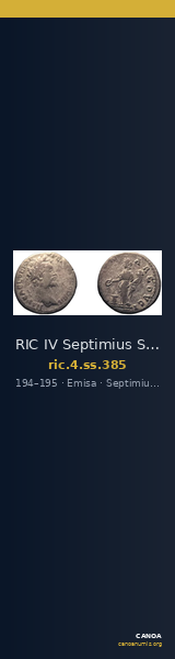 RIC IV Septimius Severus 385 — CANOA
