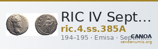 RIC IV Septimius Severus 385A — CANOA