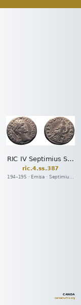 RIC IV Septimius Severus 387 — CANOA