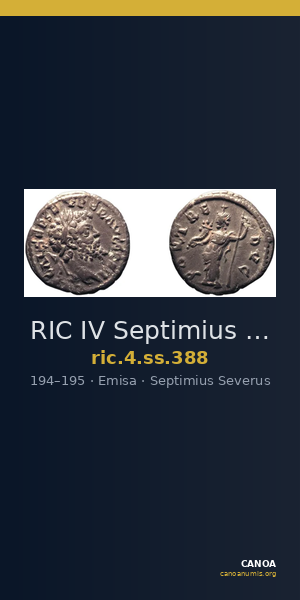 RIC IV Septimius Severus 388 — CANOA