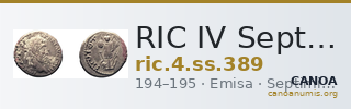 RIC IV Septimius Severus 389 — CANOA