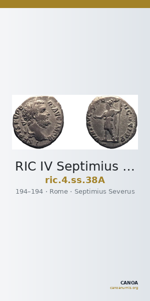 RIC IV Septimius Severus 38A — CANOA
