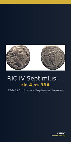 RIC IV Septimius Severus 38A — CANOA
