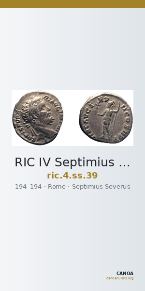 RIC IV Septimius Severus 39 — CANOA