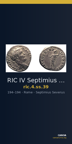 RIC IV Septimius Severus 39 — CANOA