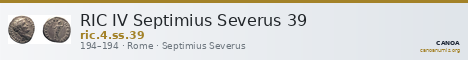 RIC IV Septimius Severus 39 — CANOA