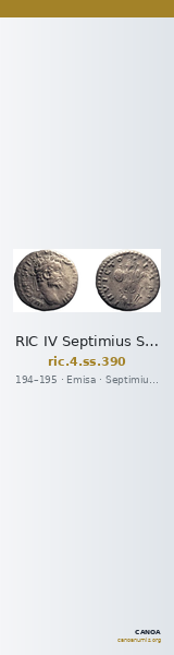 RIC IV Septimius Severus 390 — CANOA
