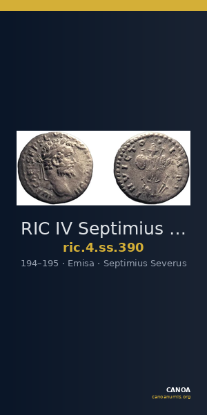 RIC IV Septimius Severus 390 — CANOA