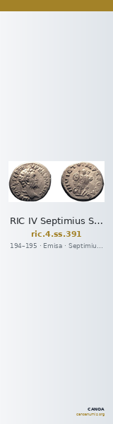 RIC IV Septimius Severus 391 — CANOA